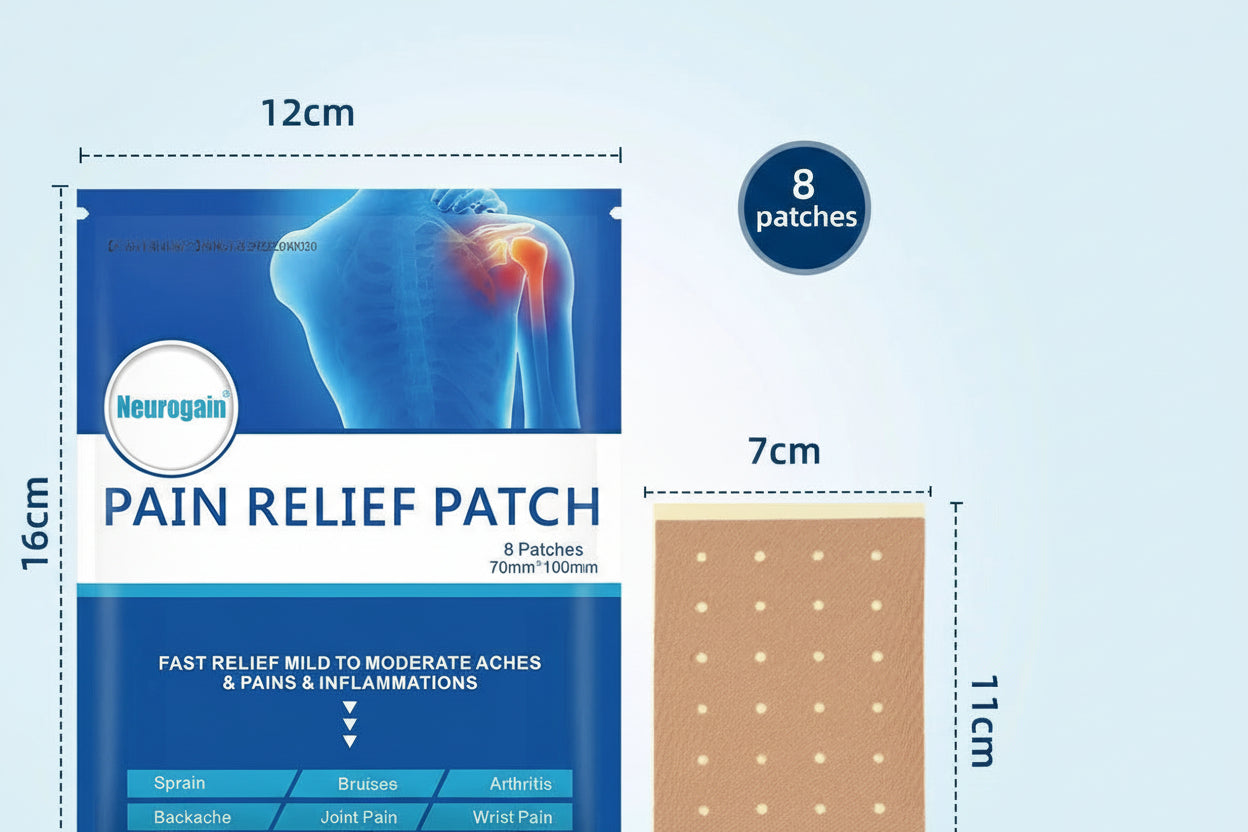Neurogain.us™ Back Pain Heal Patches x8 pcs
