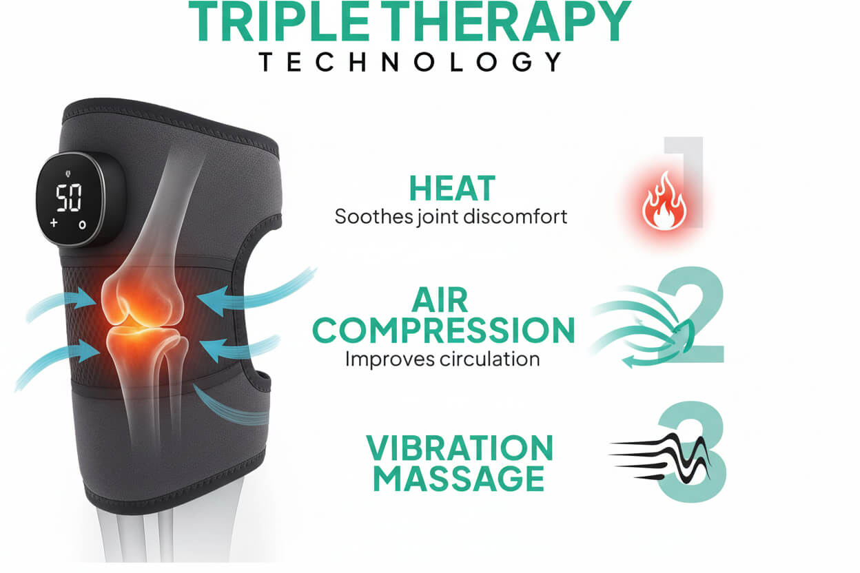 Neurogain.us™ Knee Relief Smart NMES Knee Massager