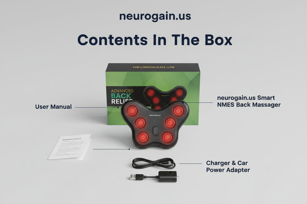 Neurogain.us™ Back Relief Smart NMES Back Massager