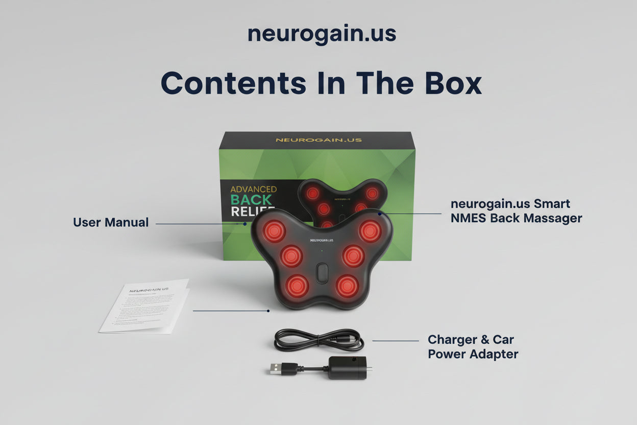 Neurogain.us™ Back Relief Smart NMES Back Massager