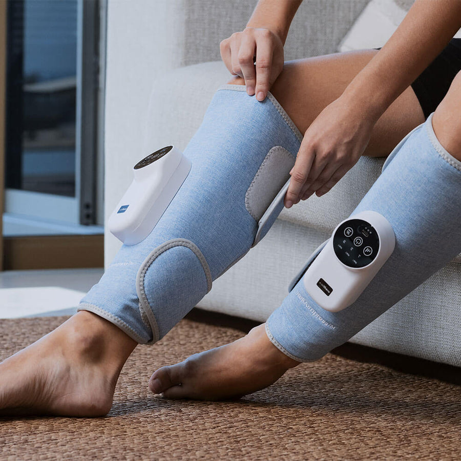Leg pain and swelling before MaxCompress calf compression sleeves