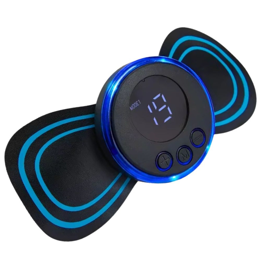EMS Electric Pain Reliever with electrode pads and remote control unit