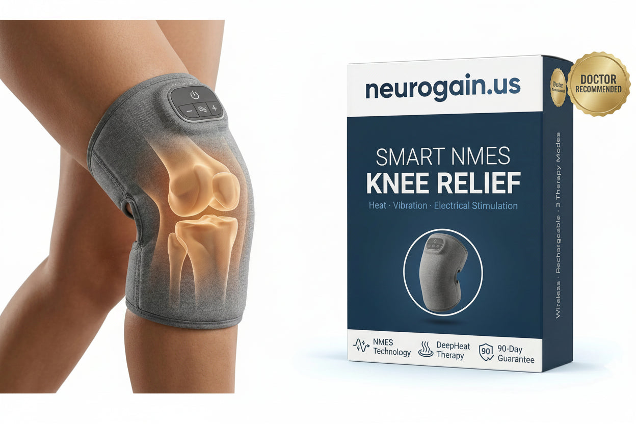 Neurogain.us™ Knee Relief Smart NMES Knee Massager